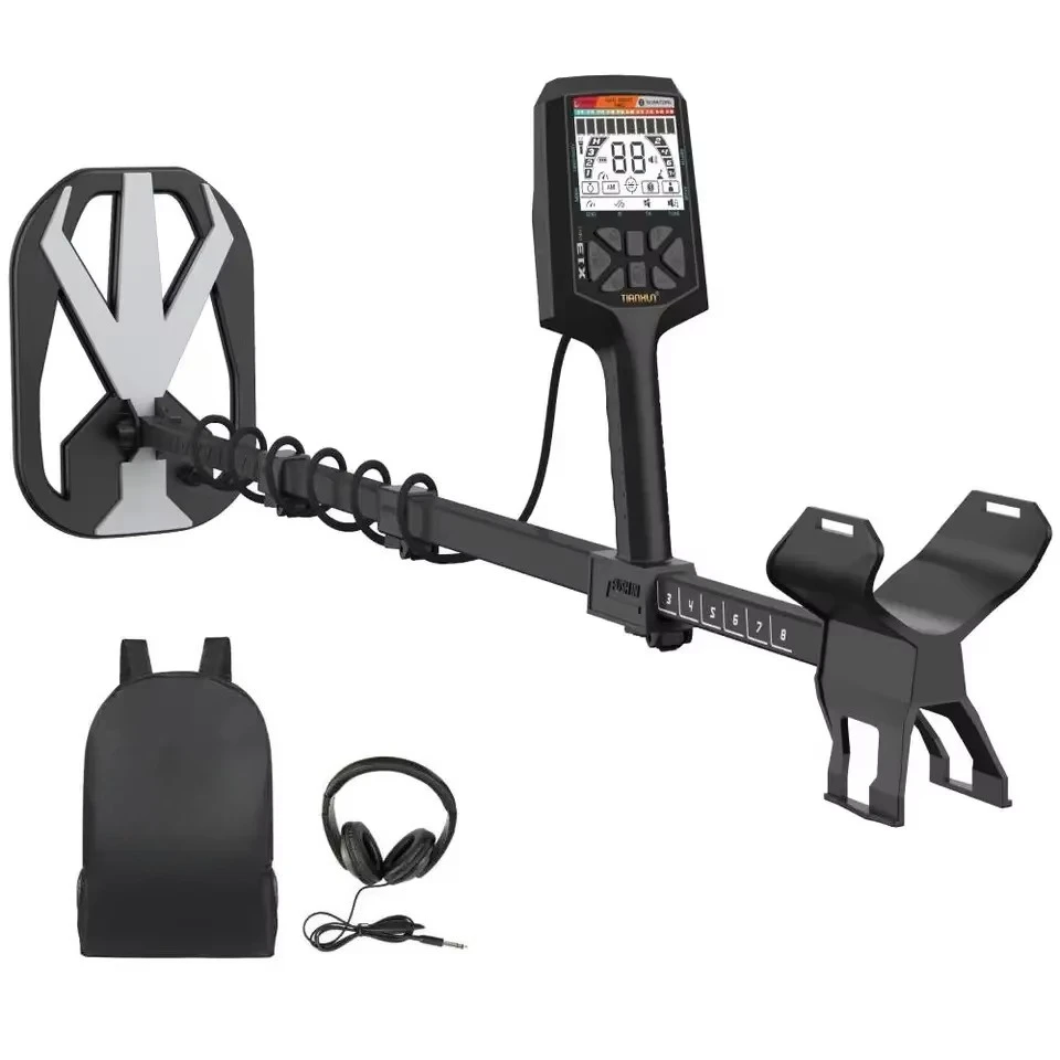 Ground Search Plastic Gold Metal Detector Machine Industrial Deep Search 5 Meters Auto Balance Precious Metals 12.8KHz