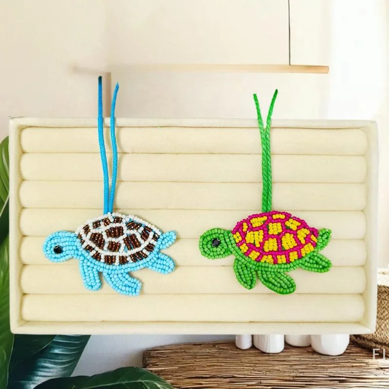 

Sequin Clownfish Embellishment on Crystal Beaded Turtle Shell Applique Patch