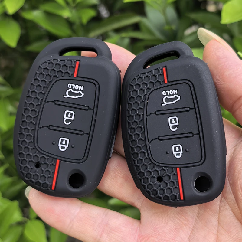 Silikon Autoschlüssel-Hülle für Hyundai Solaris Ix35 Ix45 ELANTRA Santa Fe HB20 Verna HY15/HY20/TOY40 Zubehör FOB – Detail 5