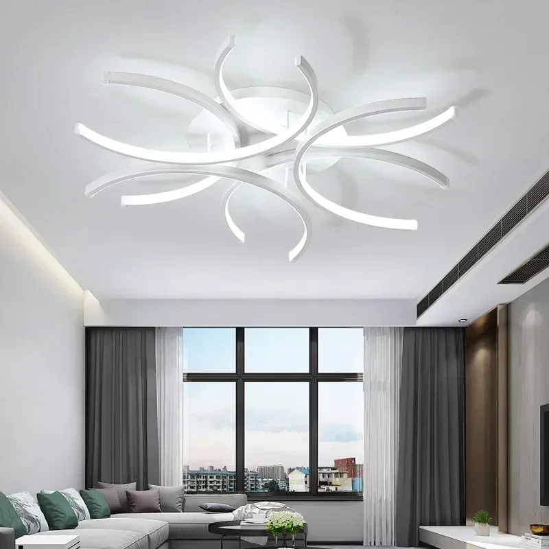 Imagem -04 - Modern Luxury Led Chandelier Lights Lâmpadas Suspensas para Teto Home Decor Sala de Estar Quarto Jantar Luminárias