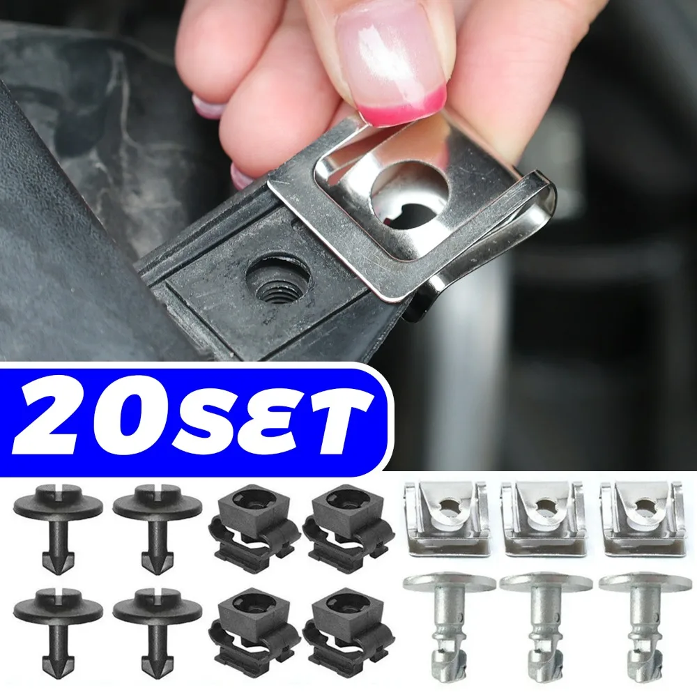 

Car Engine Under Cover Screw for Audi A3 A4 A6 Q5 VW Golf Passat B5 Splash Shield Undertray Mudguard Fender Fixing Clips Bolt