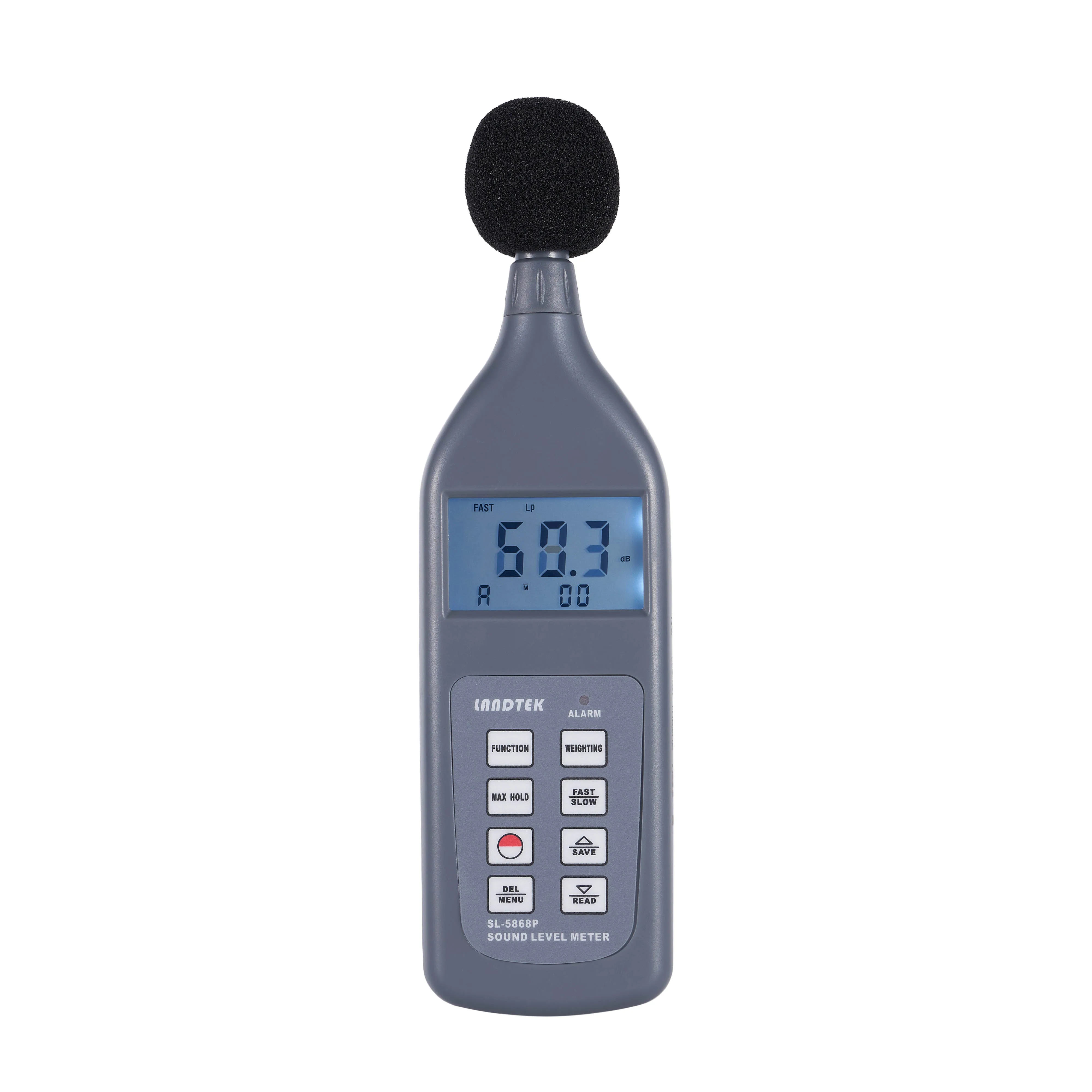 Multi-function Sound Level Meter SL-5868P Digital Noise Tester 30dB~130dB 20Hz~12,500Hz Lp Leq Lmax LN Sound Level Meter