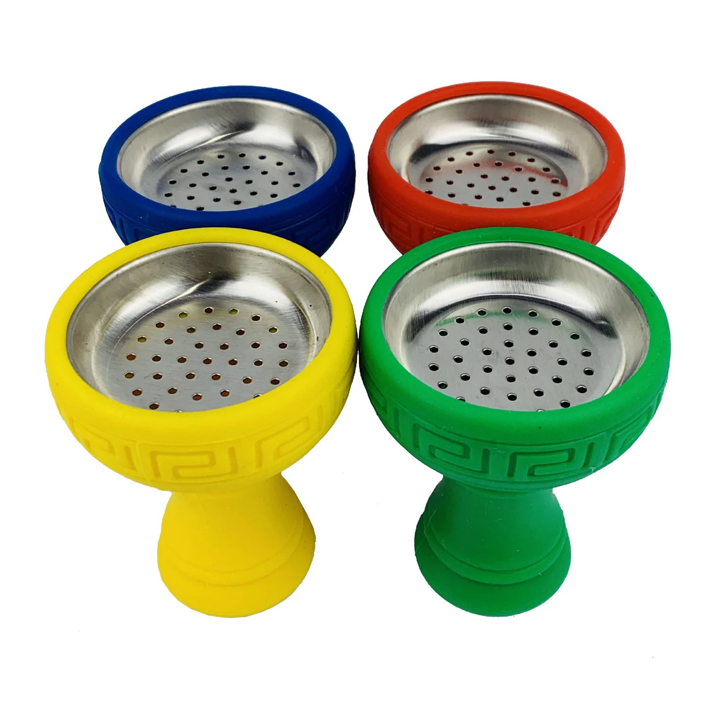10 Pieces / Lot Wholesale Silicone & Metal Hookah Bowl Arabic Shisha Pipe Accessories