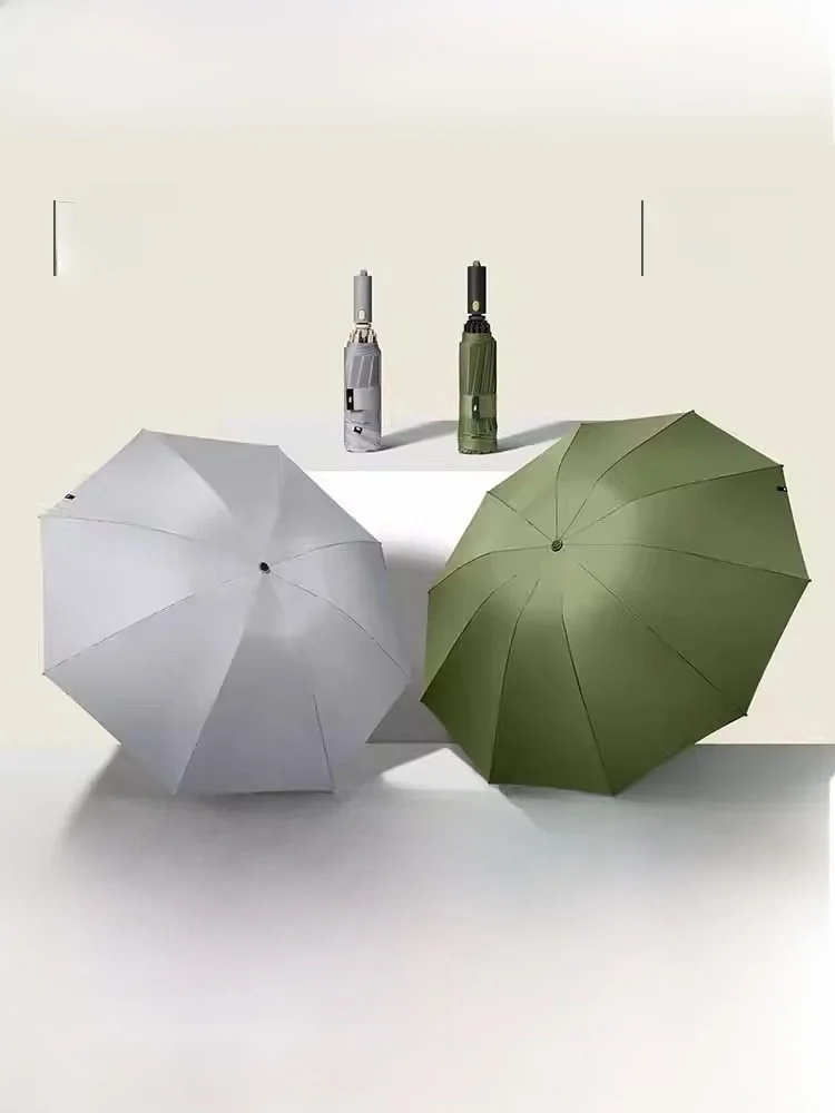 

Зонт Brolly двусторонний, обратного сложения, очень большой, ветрозащитный, для защиты от дождя и солнца, из полиэстеровой ткани, с алюминиевой стойкой