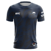 UFC Summer Breathable Combat Boxing Training Uniform MMA Fighting Men's T-shirt Short Sleeve Loose Top Casual Quick Drying Tees