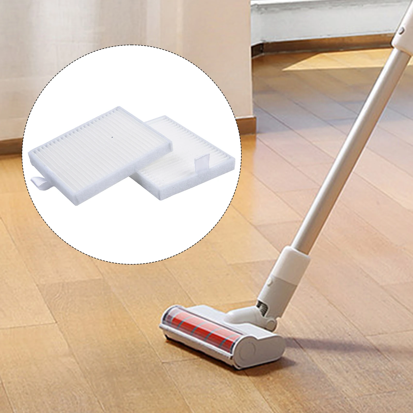 أجزاء المكنسة الكهربائية أجزاء الكناس تصفية تصفية صافي الملحقات البلاستيك + ورق فلتر استبدال قطع الغيار المنزلية البيضاء