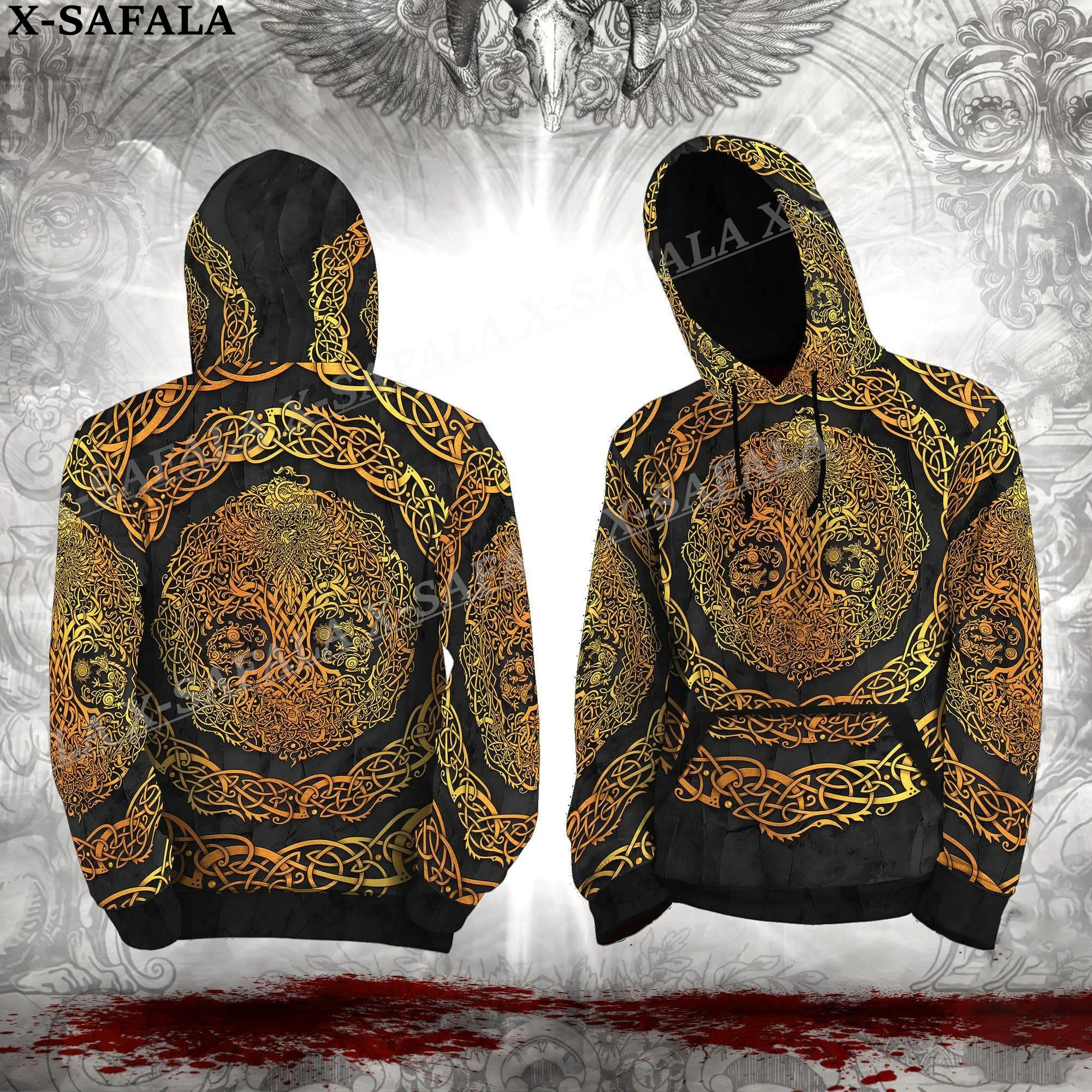 

Yggdrasil Viking Norse Tree Of Life 3D Print Hoodie Man Female Pullover Sweatshirt Hooded Jacket Jersey Coat Tracksuits-2