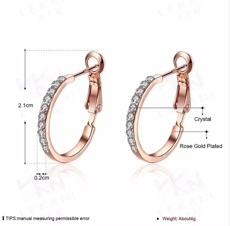 New Time-limited Earrings Wholesale Women Fashion Jewelry 925 Crystal from Austrian Water Droplets Design Diy