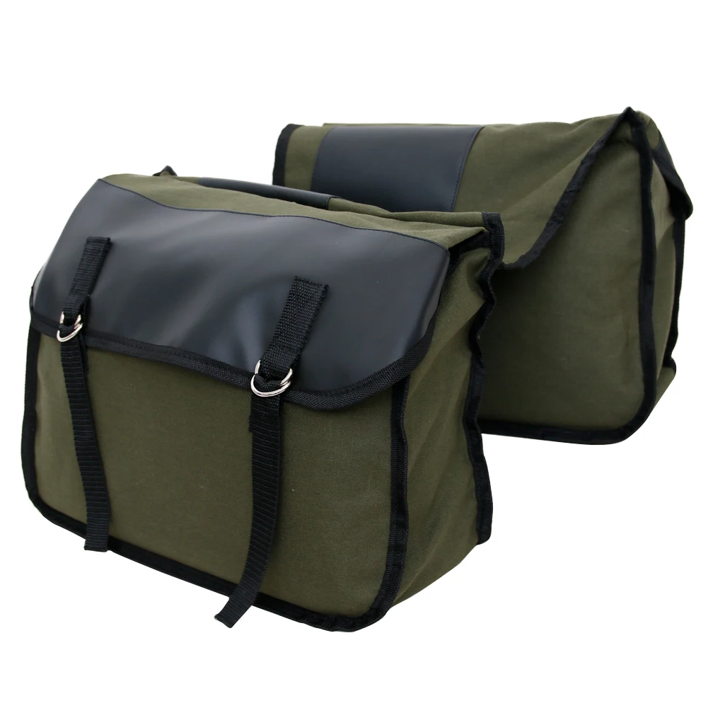 

Motorcycle Saddle Bag Double Luggage Rack Bag Side Backpack Packing Bag