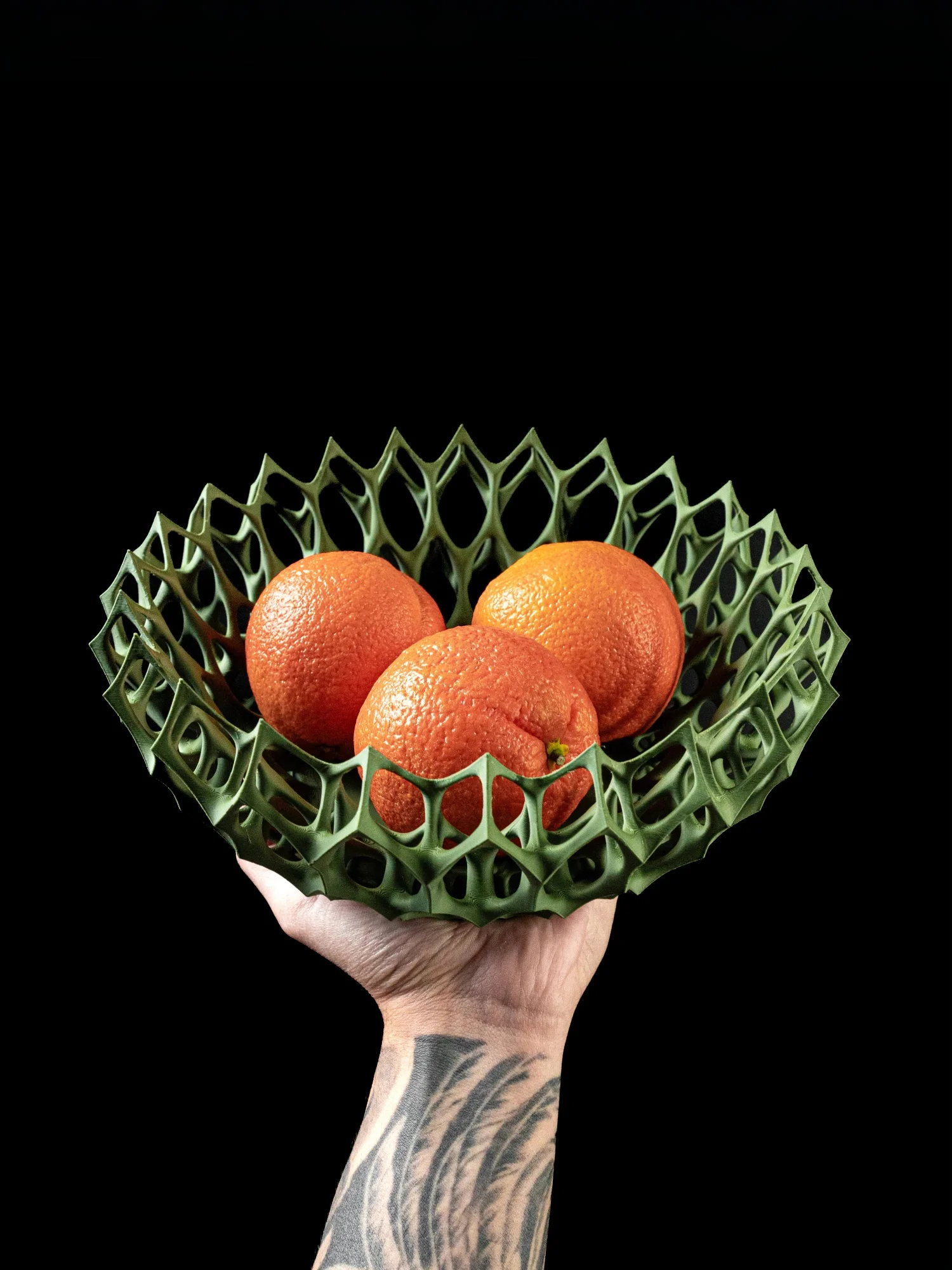 

3D Printed Fruit Basket Fruit Container Bowl Home Creative Drainage Display Basket Tabletop Bread Treat Tray Storage Treats PLA