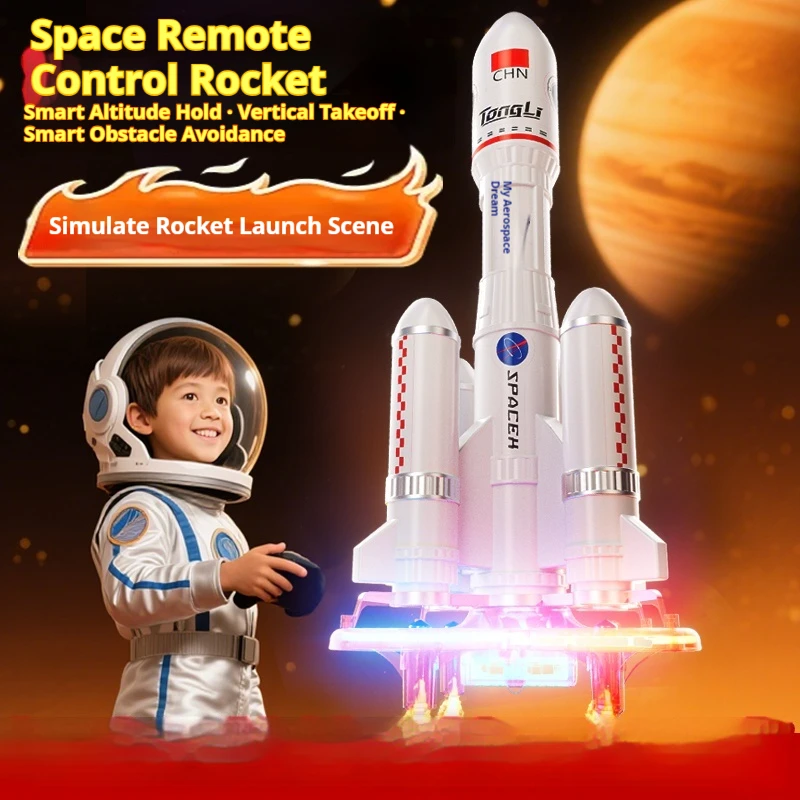 

Ударопрочный радиоуправляемый самолет для детей — игрушка-дрон Space Galaxy Rocket с автоматическим ховерсом, лучший подарок на день рождения для мальчиков. Лучший подарок