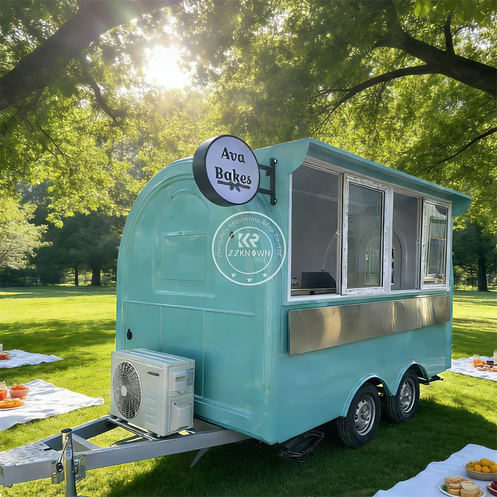 

Custom Street Coffee Pizza Vending Cart Mobile Commercial Food Trailer Concession Street Food Truck For Event Catering