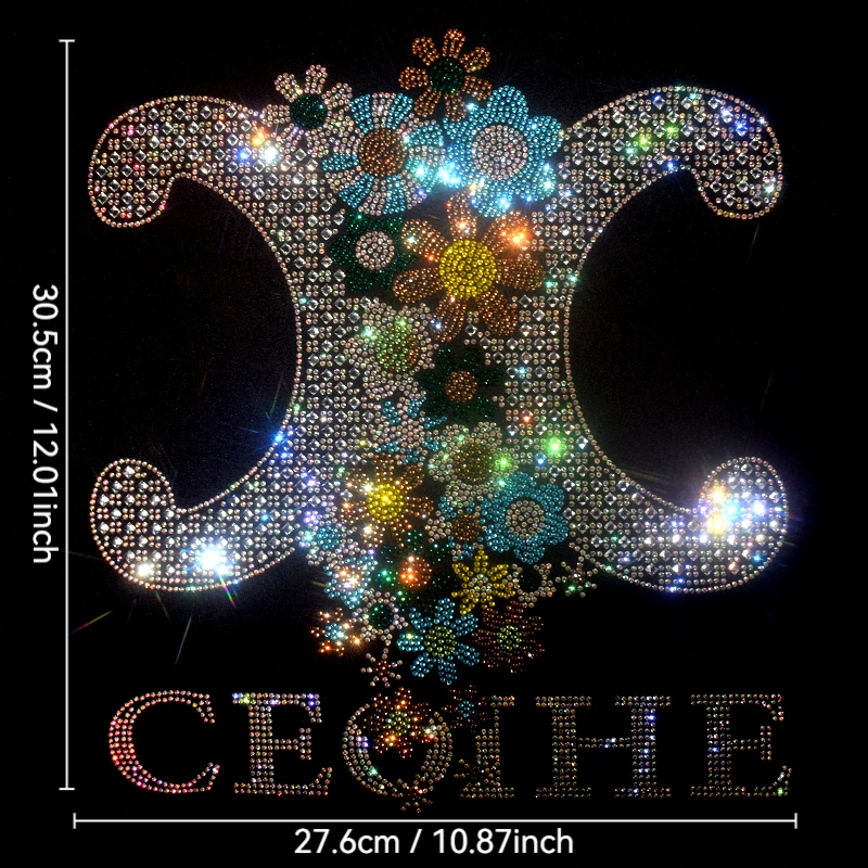 

Crystal rhinestone hot diamond sequin DIY clothes, T-shirts, denim decorative patch clothing accessories