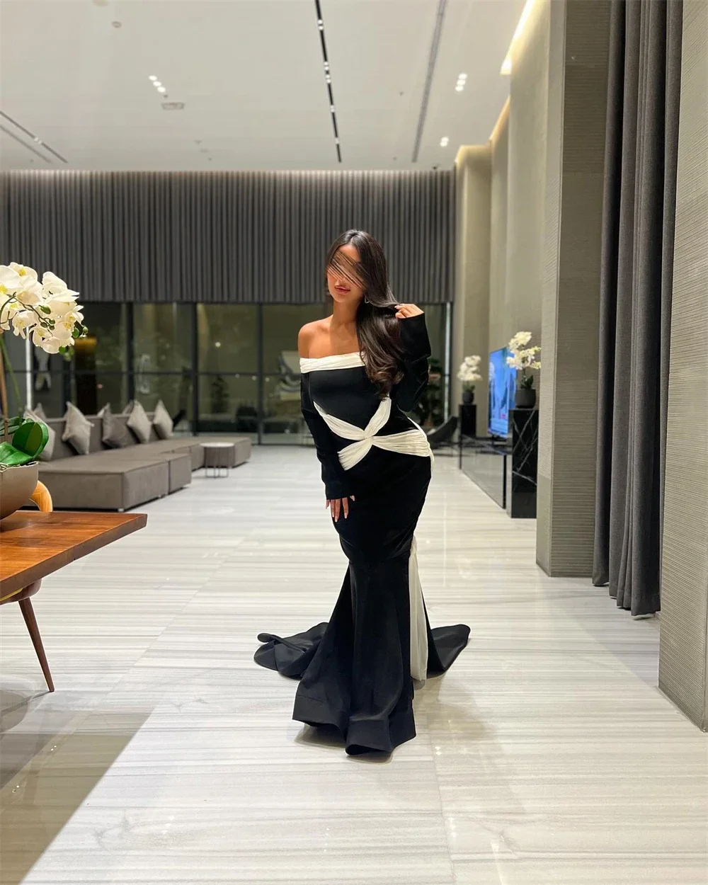 Evening Dress Prom Formal Gown Bateall Sheath Floor Length Skirts Vertically Sleeveless Bespoke Occasion Dresses Saudi Arabia