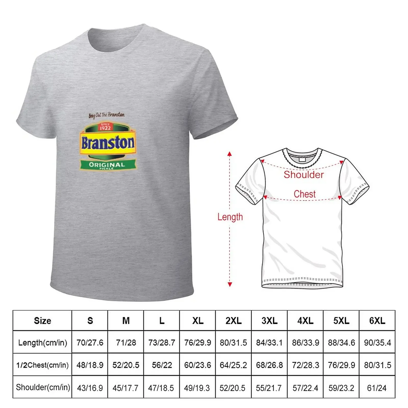 Iconic Branston Pickle Label design T-Shirt graphics quick drying oversized t shirt men