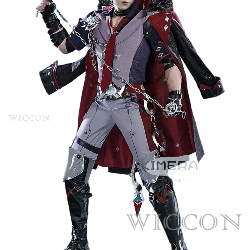 Wriothesley Cosplay Cosutme Game Genshin Impact Wriothesley Costume Night's Chilling Howl Cosplay and Cosplay Wig High Quality