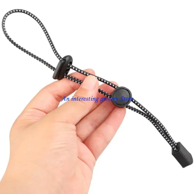 652D 10Pieces Multifuntional Tent Accessory Bungees Rope with Plastic Clasps Suitable for Shelter Stabilization and Management