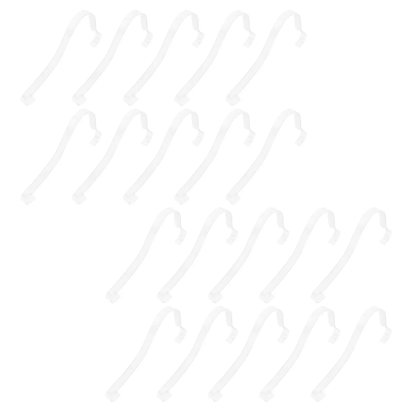 

20Pcs Transparent Shoe Display Stand Clear Acrylic Organizer Retail Showcase Closet Storage Supplies Shoe Form Inserts