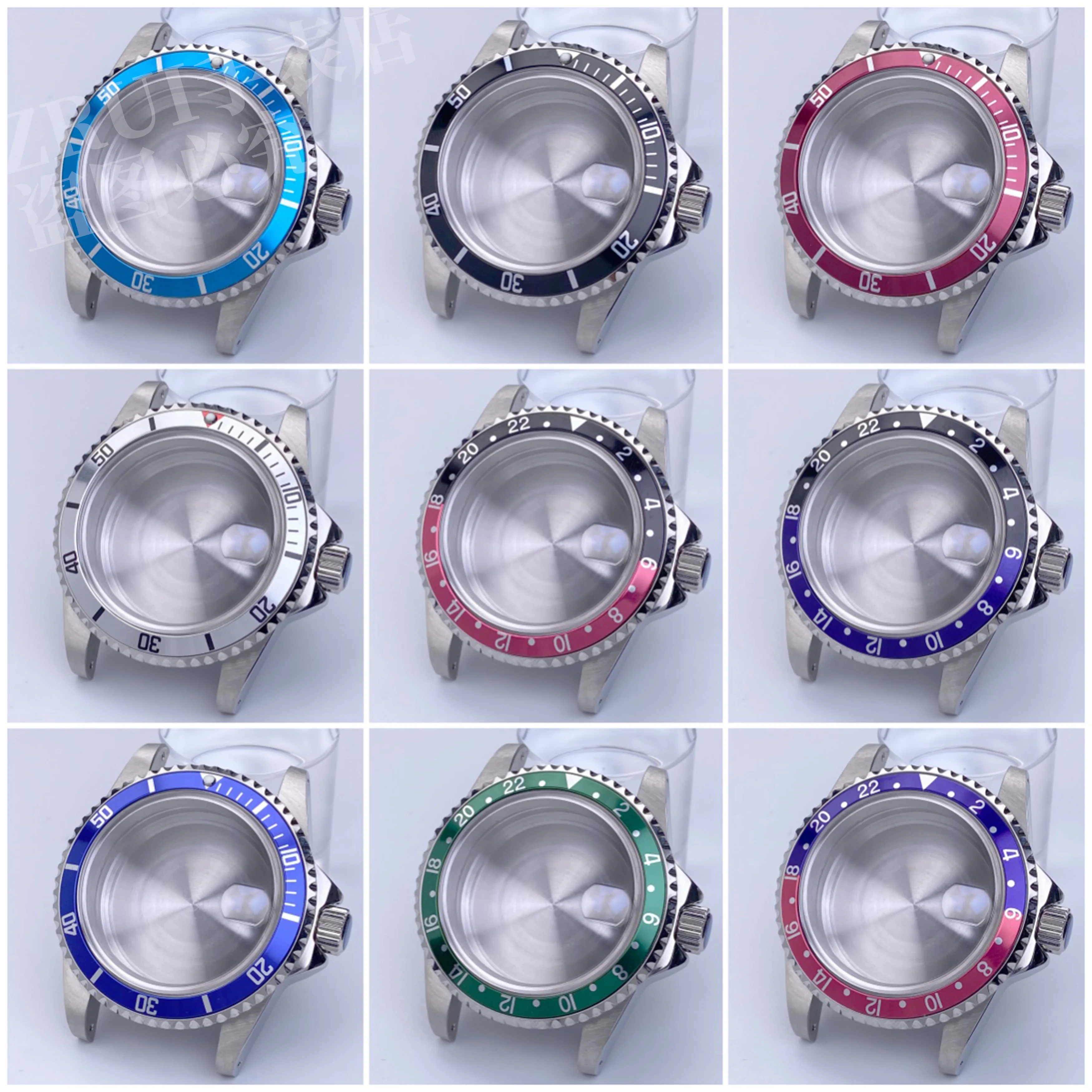 Винтажный корпус NH35, 39,5 мм, серебристый, нержавеющая сталь, сапфировое стекло, 120 кликов, безель, подходит для NH35, NH34, NH36, механизм 28,5 мм, циферблат даты