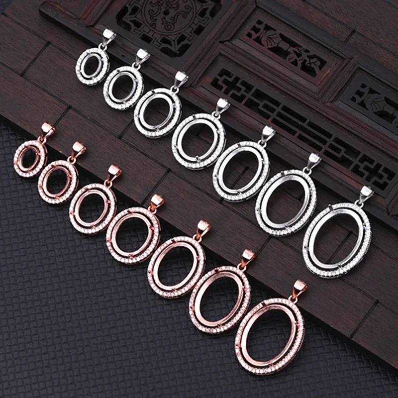 

Женская серебряная подвеска 6x8 8x10 10x12 12x14 12x16 13x18 15x20 мм