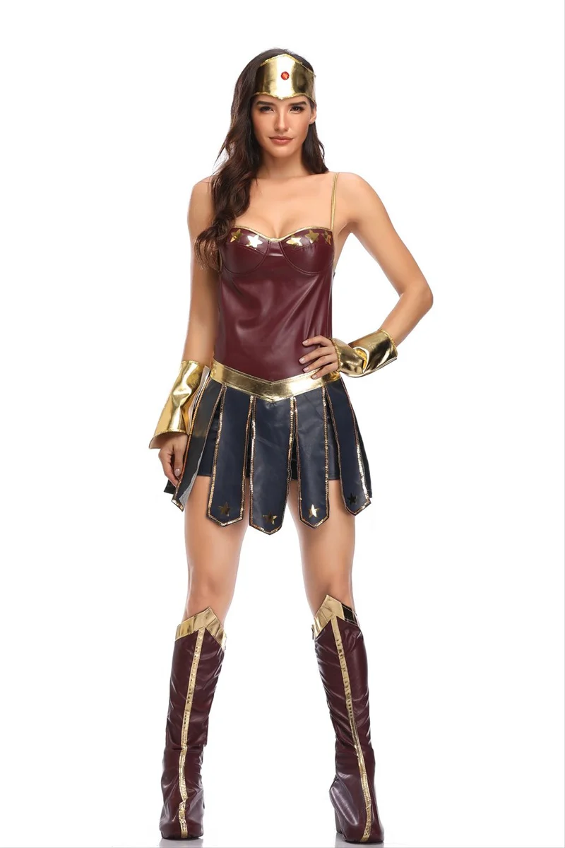 Hero Character Cosplay Woman Costume Sexy Dress Jumpsuit Super Hero Role Play Bodysuit Superhero Party Dress Halloween Costumes