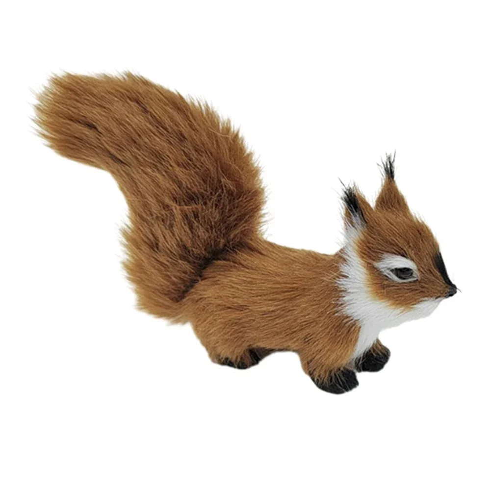 Ornament Simulation Squirrel 12*3*8cm Artificial Decoration Fake Animal Lifelike Plastic High Quality Brand New