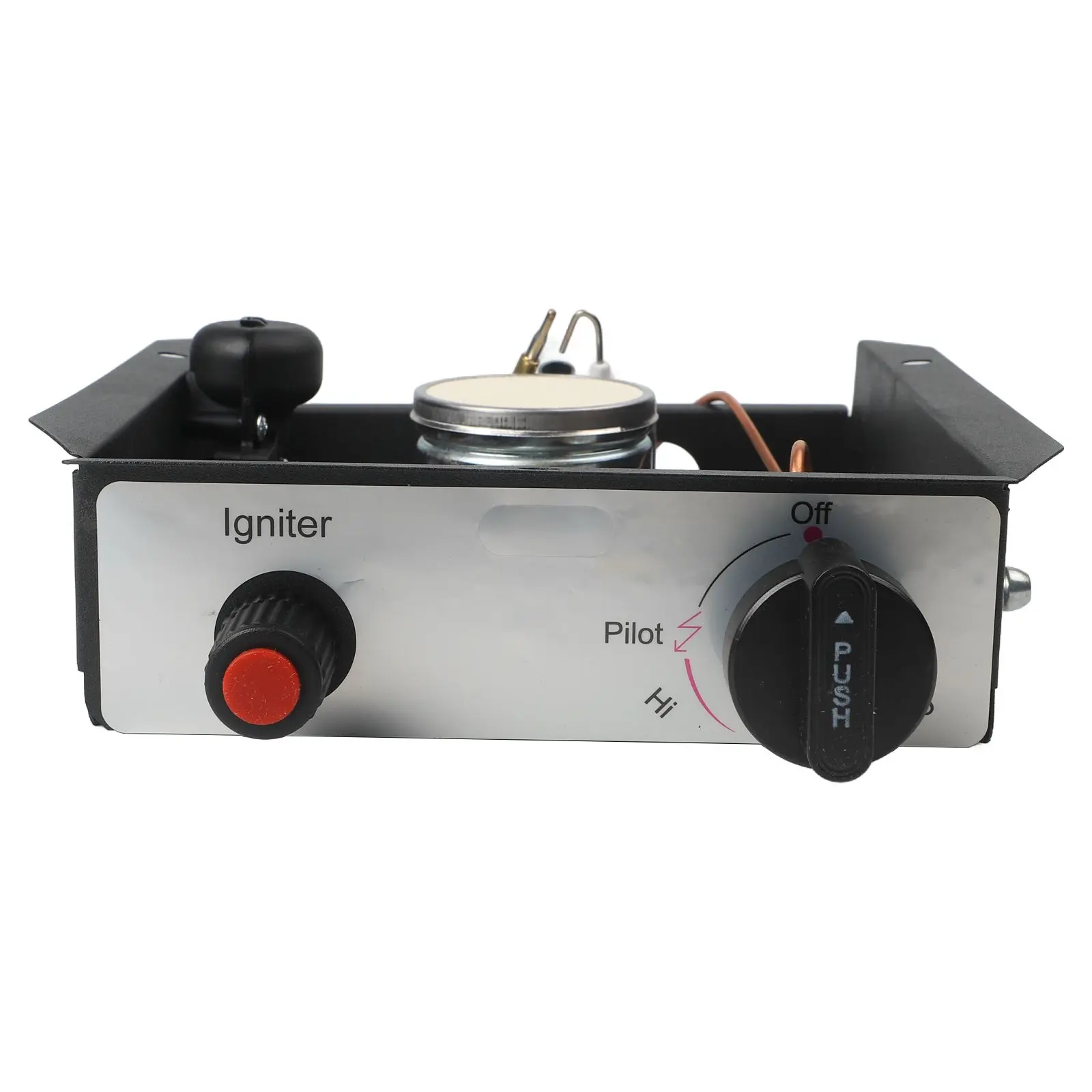 

Control Box Heater Gas Heater Assembly 3 8 Inch Male Flare 47000 BTU Heat Output Burner Control Assembly For Patio