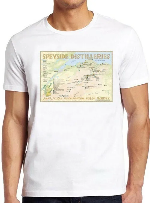 Scotch whisky liqueur écossaise spectacle région distilleries Cool t-shirt M120
