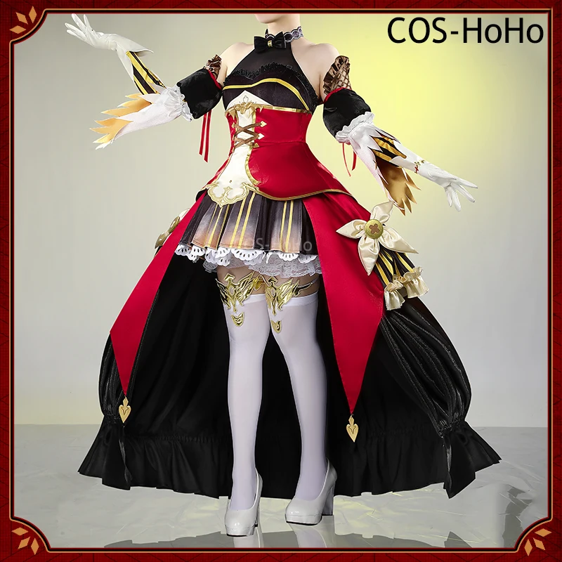 COS-HoHo Umamusume:Pretty Derby Gentildonna Game Suit Gorgeous Dress Uniform Cosplay Costume Halloween Party Role Play Outfit