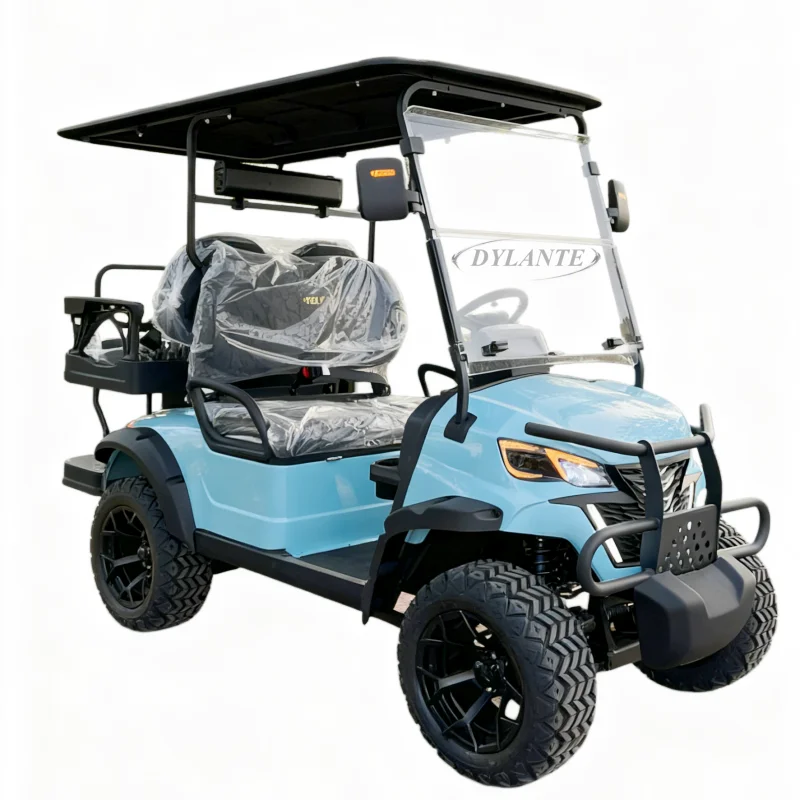 

Электрический гольф-кар/багги/внедорожный картинг на 4 человека с литиевой батареей 48В/60В/72В, солнечными панелями и 12-дюймовыми шинами для взрослых