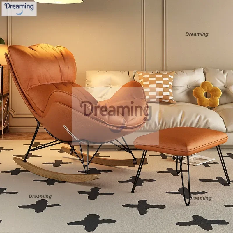 

Manufacturer lobster chair Nordic rocking chair leisure lazy sofa Internet celebrity balcony recliner technology cloth adult