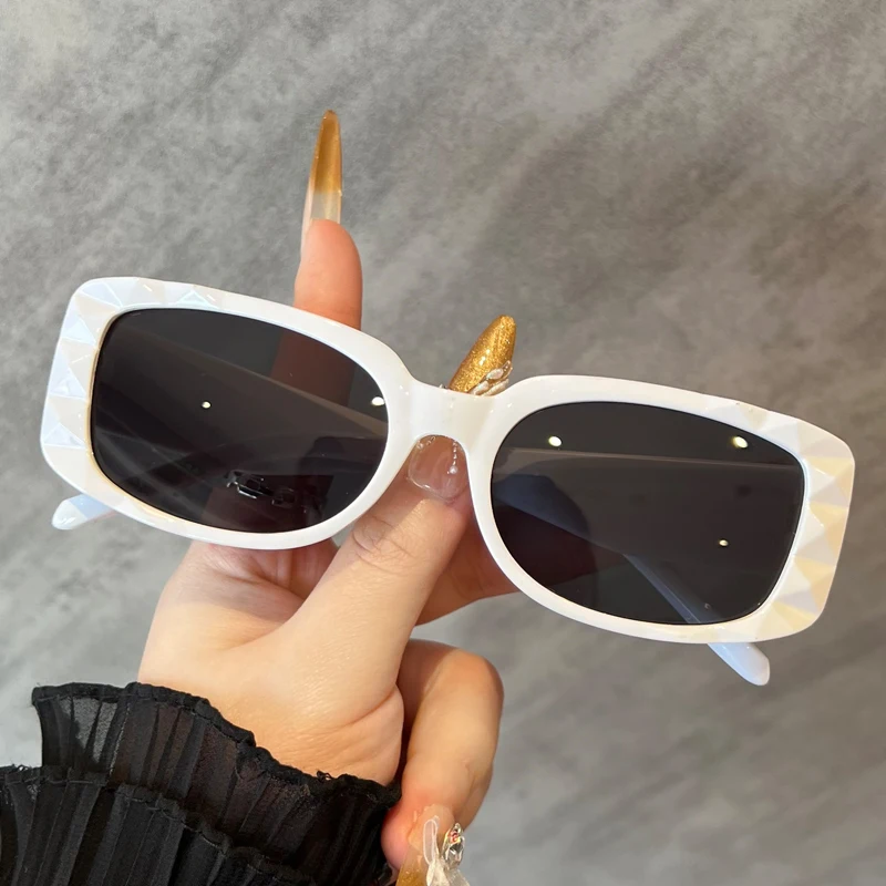 موضة مربع النظارات الشمسية النساء الرجال Vintage العلامة التجارية مصمم نظارات شمسية الإناث الذكور الرجعية في الهواء الطلق السفر الصيد ظلال UV400