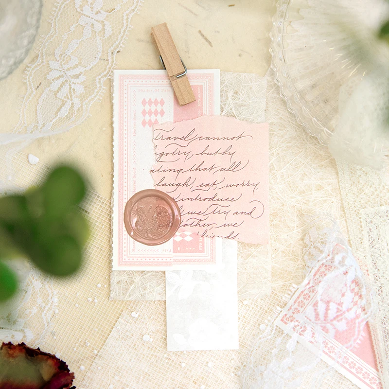 Yoofun 30 sheets Simple Note Pads with Frame Label Memos Message Notes for School Office Supplies Stationery Material Papers