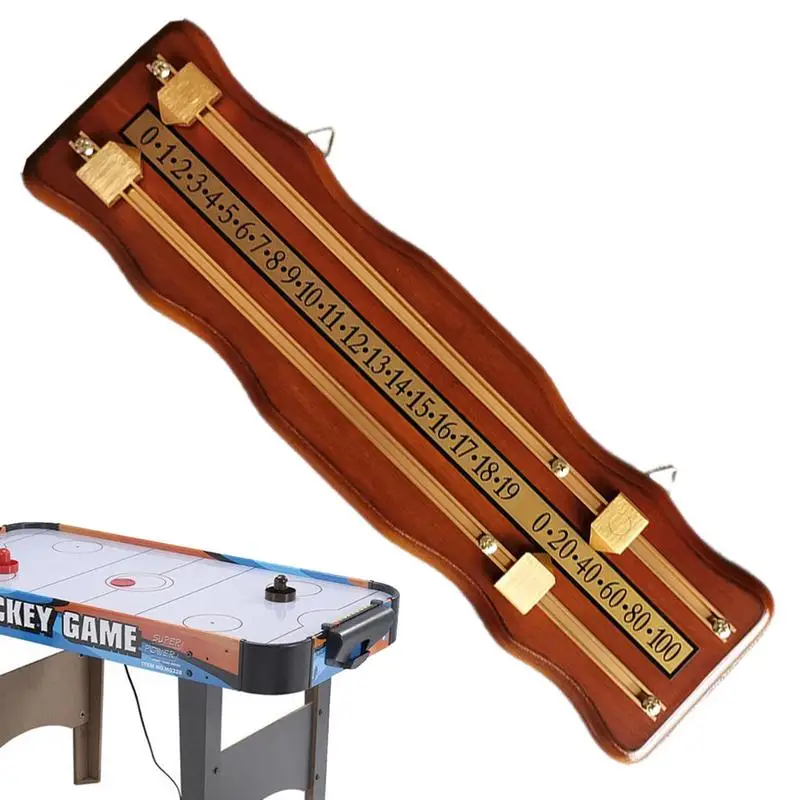 Shuffleboard Mounted Scoreboard Scoreboard Billiard Scorer Wood Score Keeper Easy To Read Reusable Clear Billiard Scorekeeper