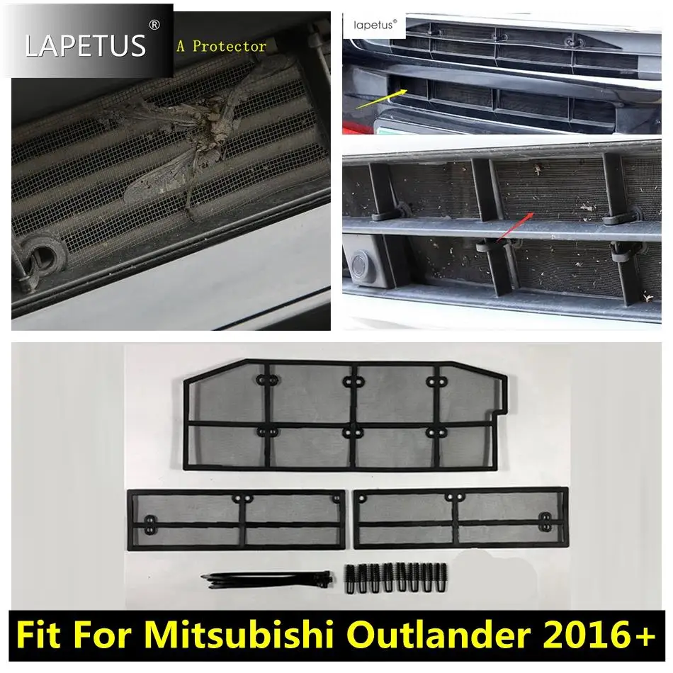 

Accessories Car Middle Insect Screening Mesh Front Grille Insert Net Anti-leaf Dust Protecor For Mitsubishi Outlander 2016 -2020