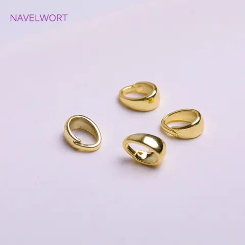 18K 골드 도금 황동 좁은 테이퍼 솔더 온 펜던트 보석, 보석 목걸이 용 물방울 모양 Bailes 액세서리 만들기