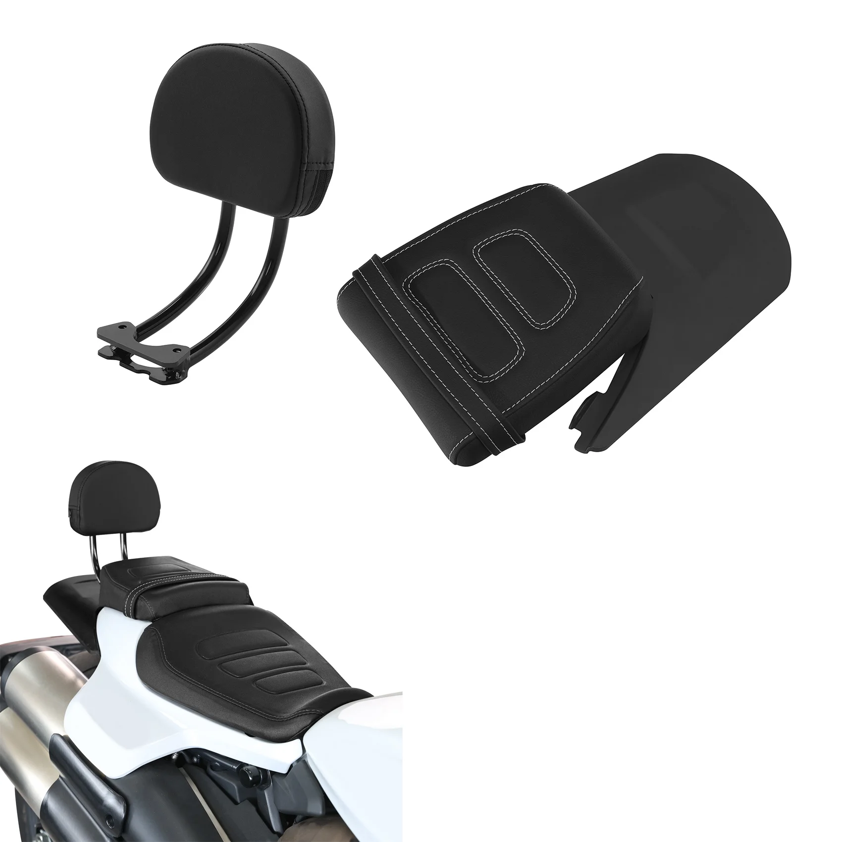 

Rear Passenger Seat Backrest Pad Fit For Sportster S 1250 RH1250S 2021-2024 2023 Motorcycle
