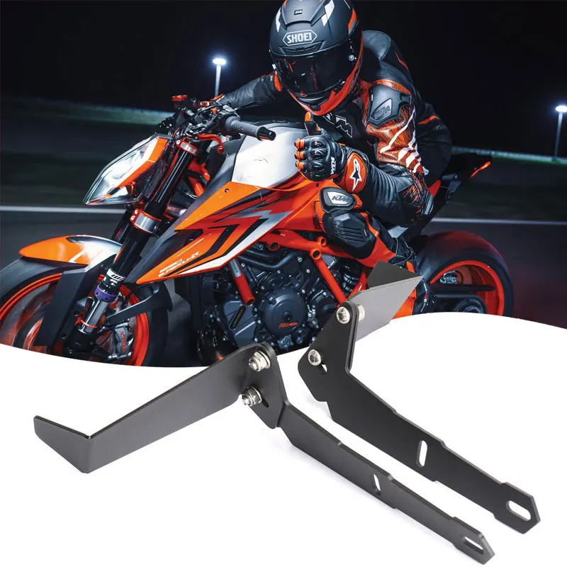 FOR KTM 1290 SUPERDUKE R/ Evo /RR 2018-2023 fixed wing Front fender adjustable motorcycle mudguard spoiler side Winglets