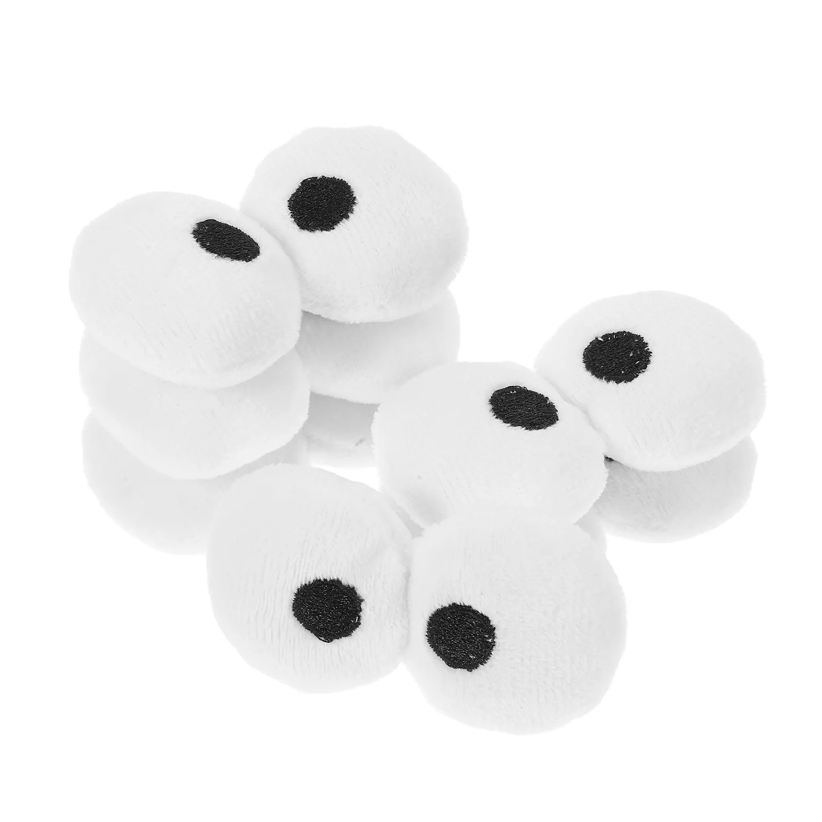 

6Pairs Realistic Craft Eyes for Stuffed Animals Black White Convex Eyes Easy Install for DIY Hair Clip Making Hobby Sewing