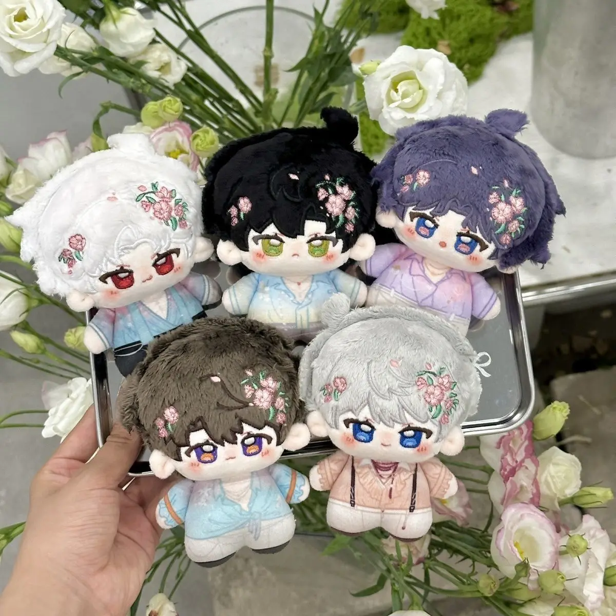 

Love and Deepspace Xavier Zayne Rafayel Sylus Caleb Spring Day Series Plush Doll 10cm Mini Prited Starfish Body Toy Pendant Gift