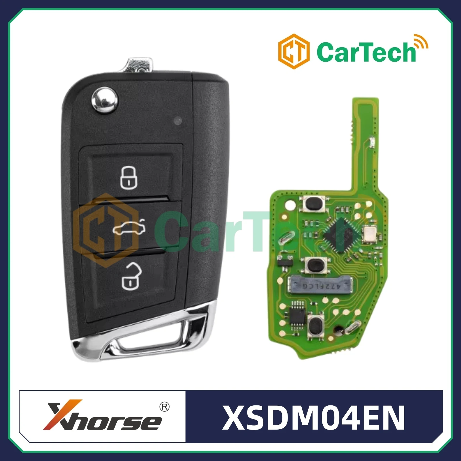 

Xhorse Universal Smart Proximity MQB Style 3 Button Remote Key XSDM04EN XSMQB1EN Global Version