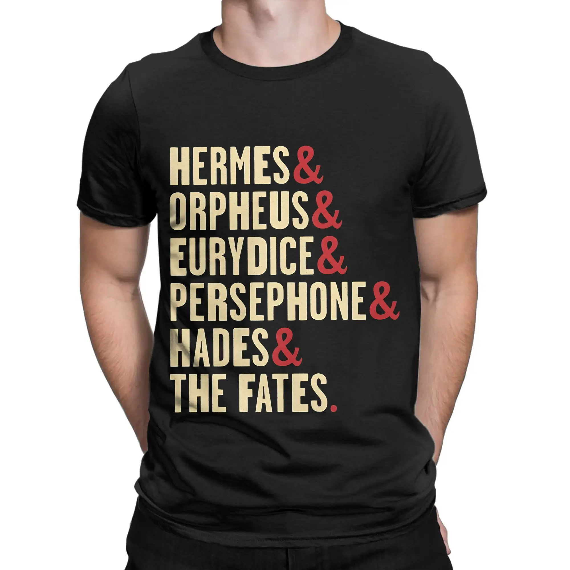 Ancient Greek Fable Classic Hadestown Graphic 100% Cotton T-Shirt Tops Tees For Men