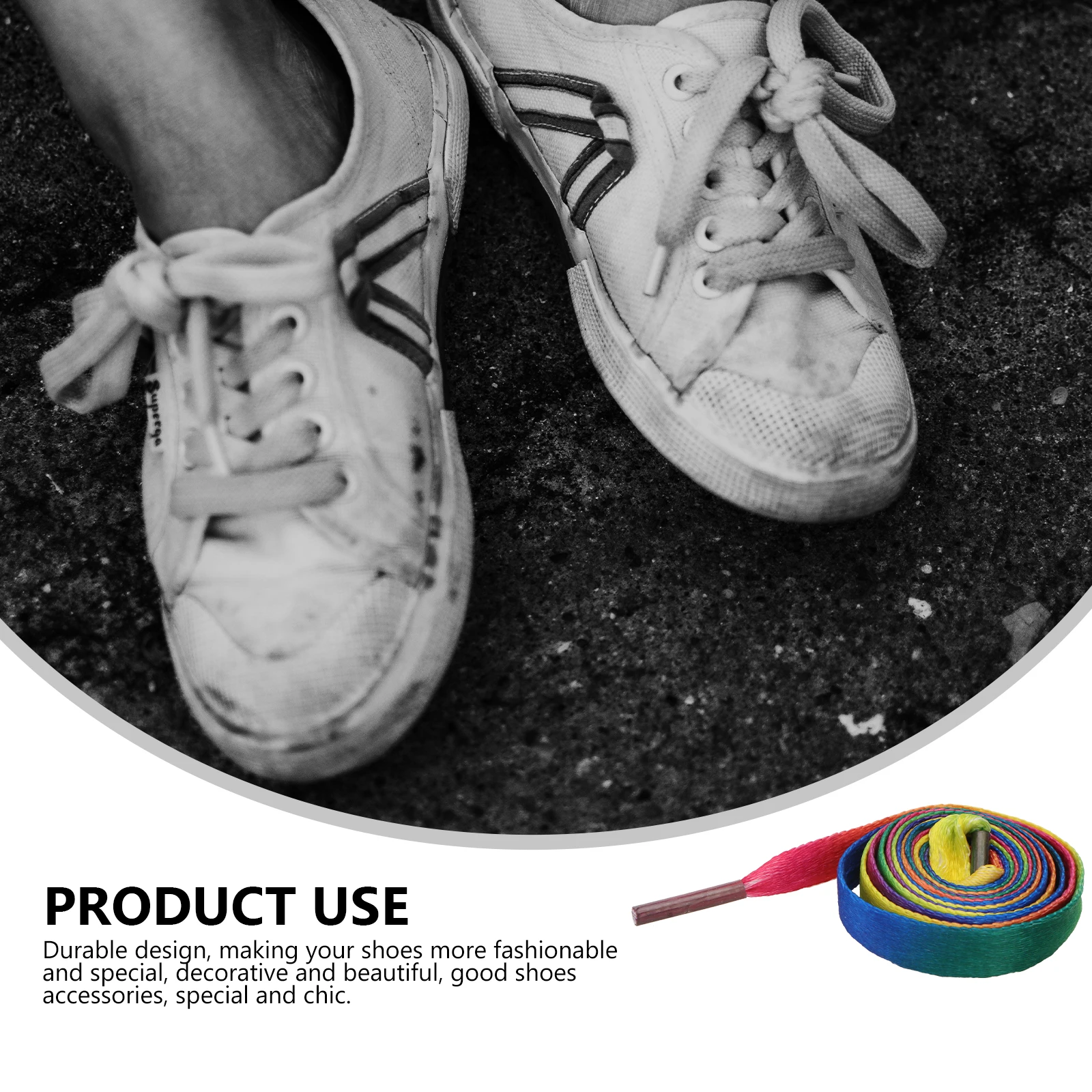 

4Pcs Flat Polyester Roller Skate Shoelaces Colorful Elastic Durable Sneakers Shoelace Replacement Accessories Casual Shoe Tie