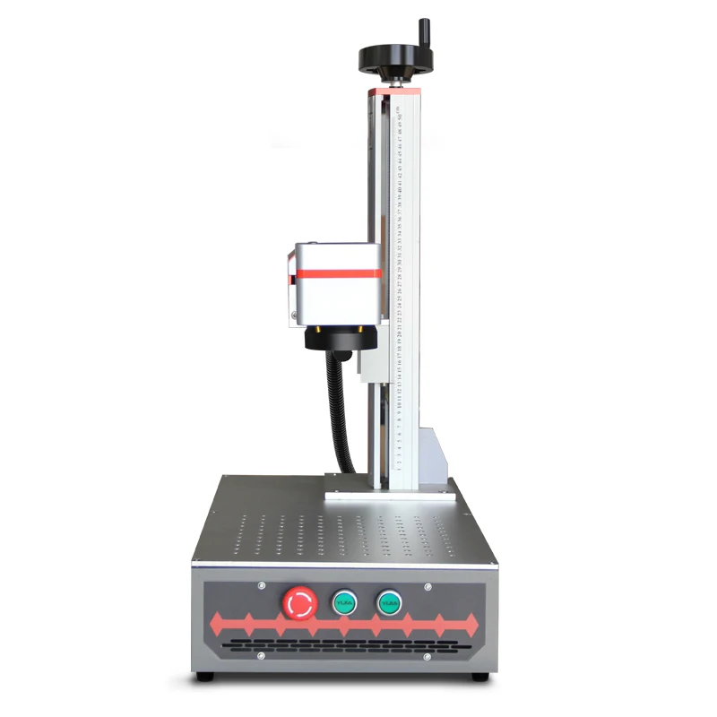 Mopa Color Mask 3D Dynamic Marker Raycus Metal Fiber  20W 30W 50W Fiber  Marking Machine with Rotary