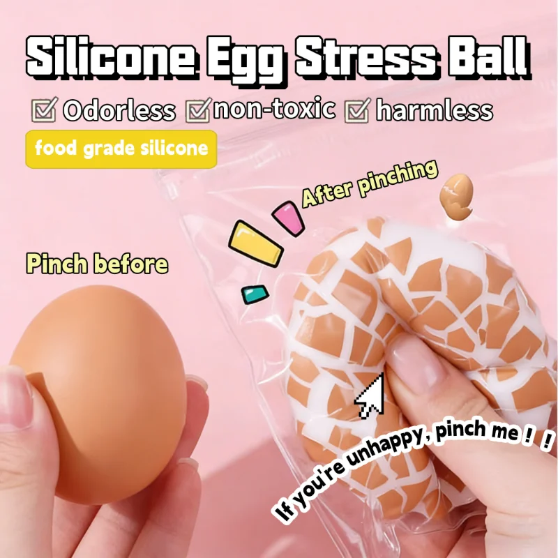 Soft Simulated Egg Is A Novel And Interesting Stress Relieving Tool For Children And Adults, Suitable For Disposable Eggshells