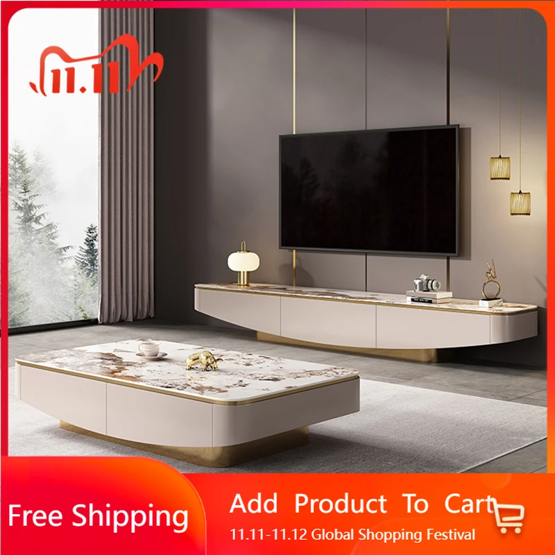 

Luxury Mid Century Tv Stands Living Room Drawers Movies Designer Salon Tv Table Aesthetic Hallway Muebles Para Tv Home Furniture