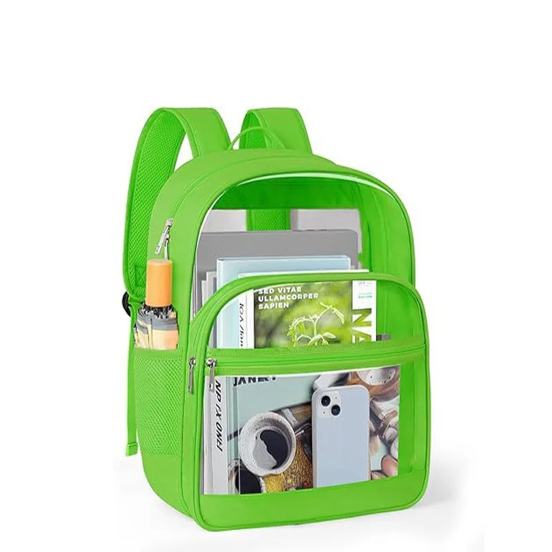 New Hot-selling Transparent Backpack Outdoor Portable Backpack Large Capacity Simple Student Schoolbag Cycling Bag