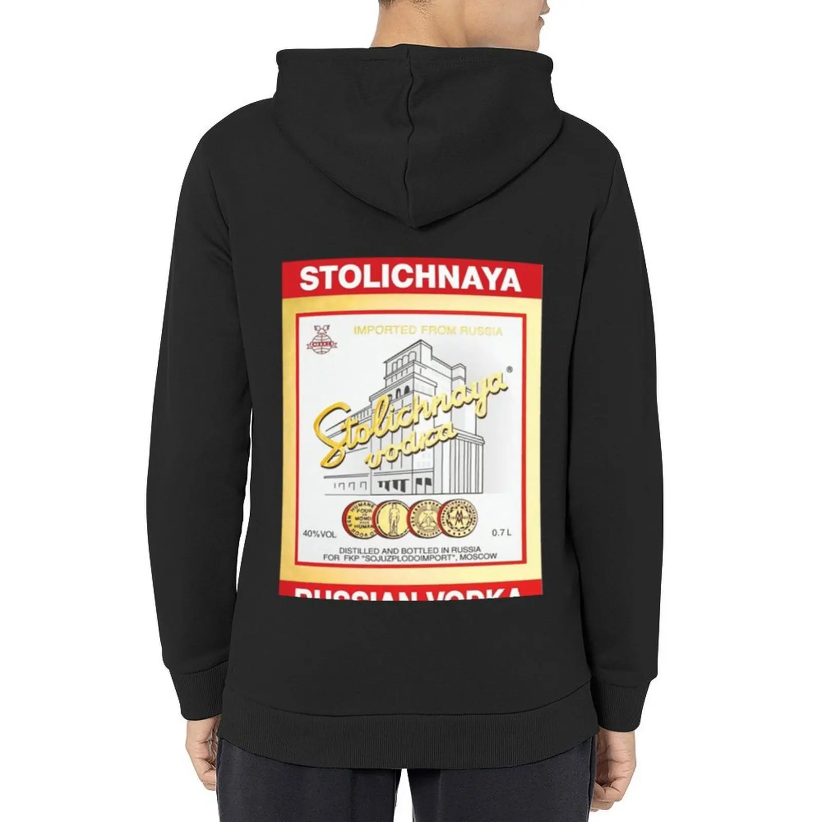 

Vodka Stolichnaya logo Classic Hoodie korean clothes anime clothing autumn clothes men's autumn clothes hoodie graphic