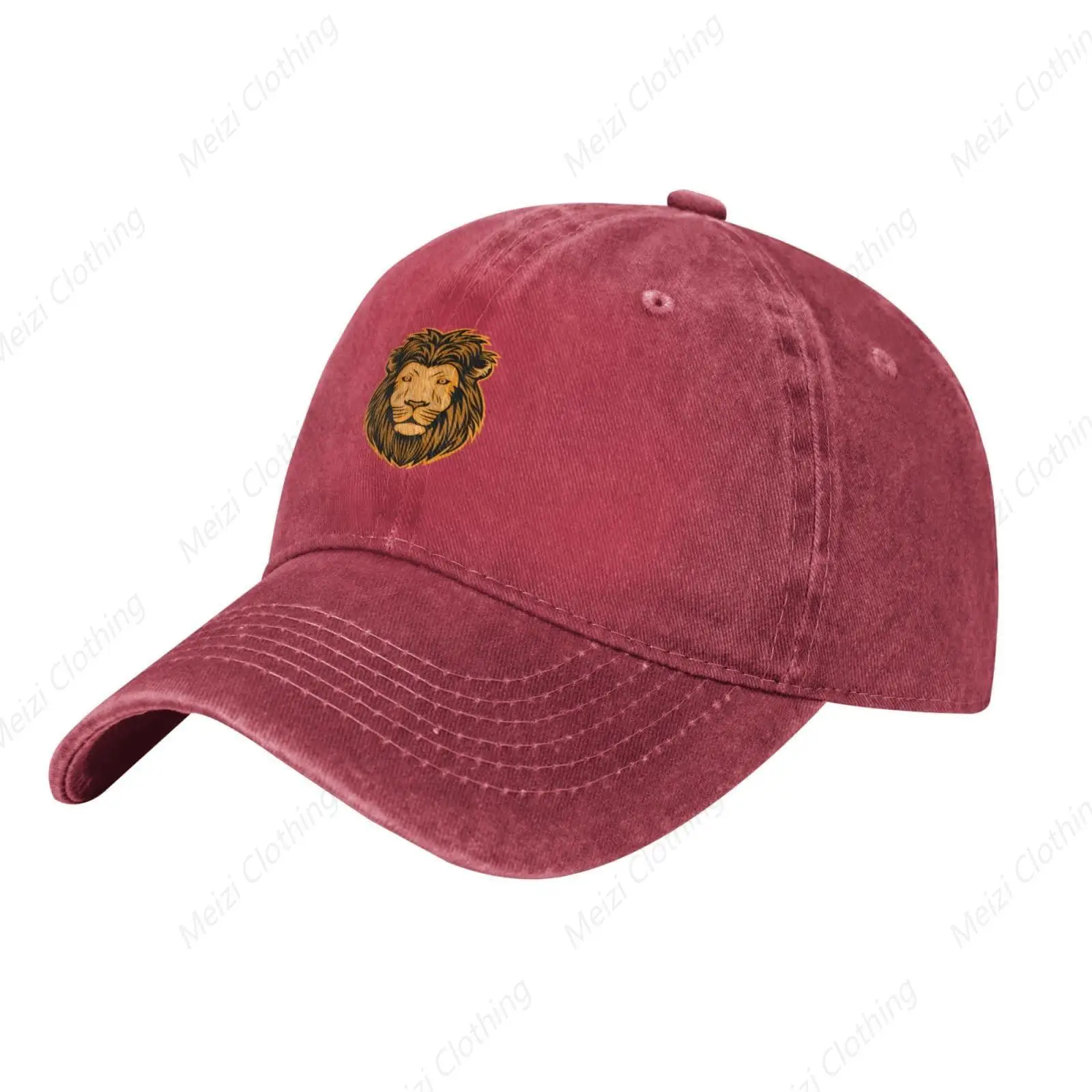 

Lion Head Truck Hat Men's and Women's Personalized Fashion Cowboy Baseball Hat Outdoor Sports Dad Golf Hat