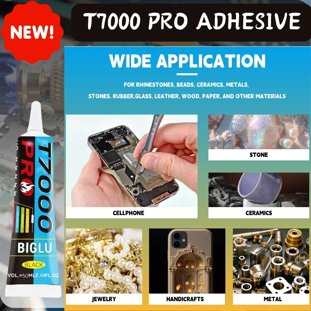 BIGLU T7000 PRO Kleber Schwarz Klebstoffe Telefon Kleber DIY Bildschirm Reparatur Klebrige Tablet PC Reparatur Bildschirm Glas Rahmen Kleber – Detail 3